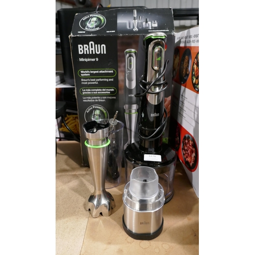 6176 - Braun Hand Blender - Model  Mq9138Xi *This Item Is Subject To Vat (327A-288)