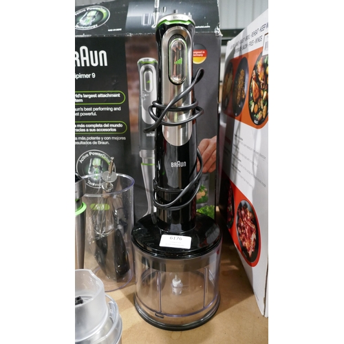 6176 - Braun Hand Blender - Model  Mq9138Xi *This Item Is Subject To Vat (327A-288)