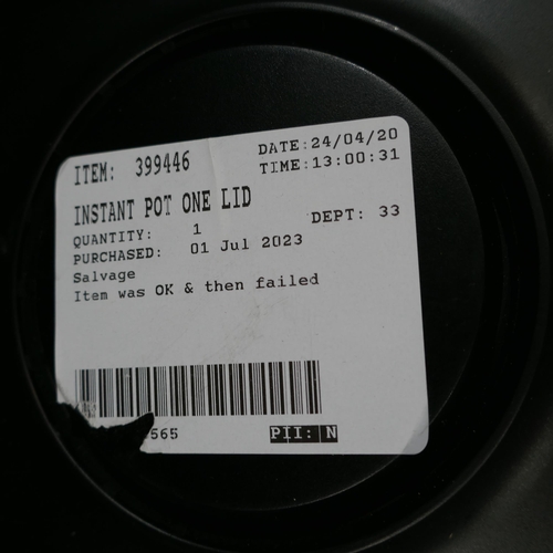 6177 - Instant Pot One Lid 6.2L, Original RRP £159.99 + Vat *This Item Is Subject To Vat (327A-278)