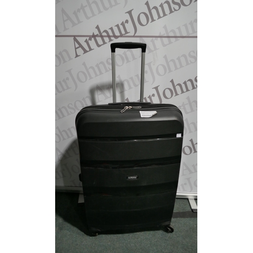 6180 - American Tourister Bon Air 3Pc Black Luggage Set, Original RRP £120.83 + Vat *This Item Is Subject T... 