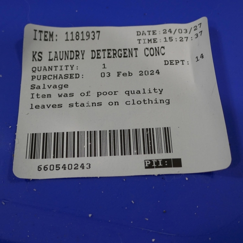 6186 - Ks Laundry Detergent (12.7Kg) *This Item Is Subject To Vat (327A-289)