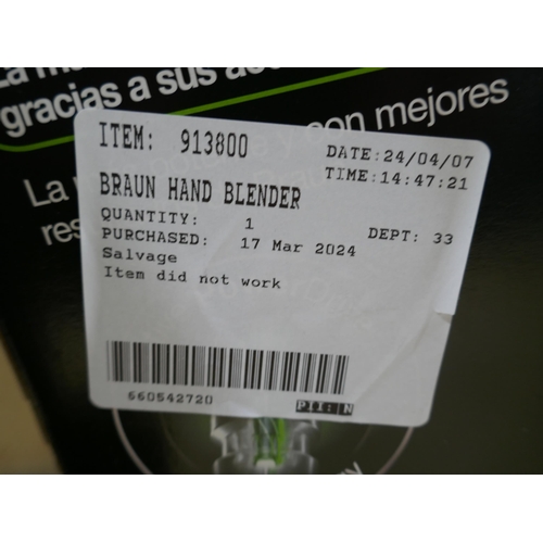 6210 - Braun Hand Blender - Model Mq9138Xi *This Item Is Subject To Vat (327A-39)