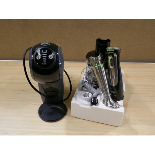 6222 - Delonghi Genio Coffee Machine and a Braun Hand Blender (Model no: Mq9138Xi)  *This Item Is Subject T... 