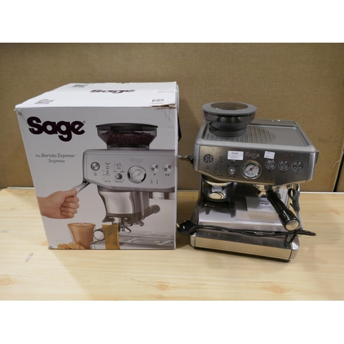 6244 - Sage Barista Impress Coffee Machine (Model no: Ses876Bst4Gukl) Original RRP £539.99 + Vat *This Item... 