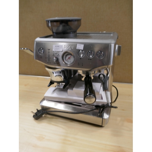 6244 - Sage Barista Impress Coffee Machine (Model no: Ses876Bst4Gukl) Original RRP £539.99 + Vat *This Item... 