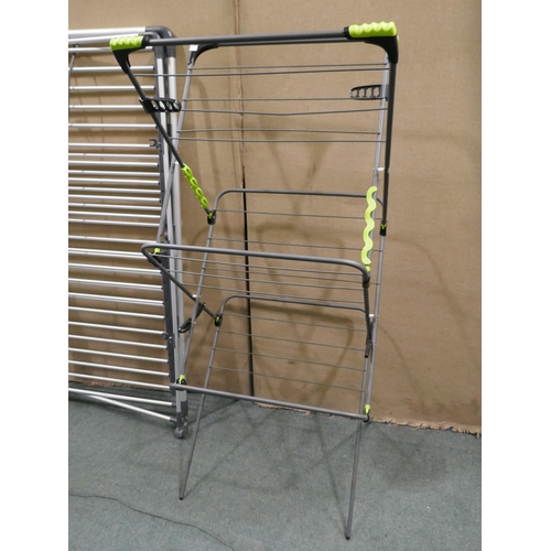 6263 - Minky Ergo 3 Tier Airer and a B&D Heated Tower Airer - Both Damaged, Original RRP £99.99 + Vat *This... 