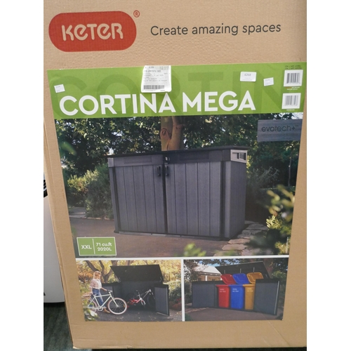 6268 - Keter Horizontal Cortina Mega Shed, Original RRP £289.99 + Vat *This Item Is Subject To Vat (327A-23... 