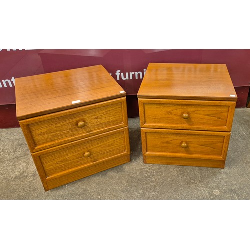 12 - A pair of G-Plan teak bedside chests