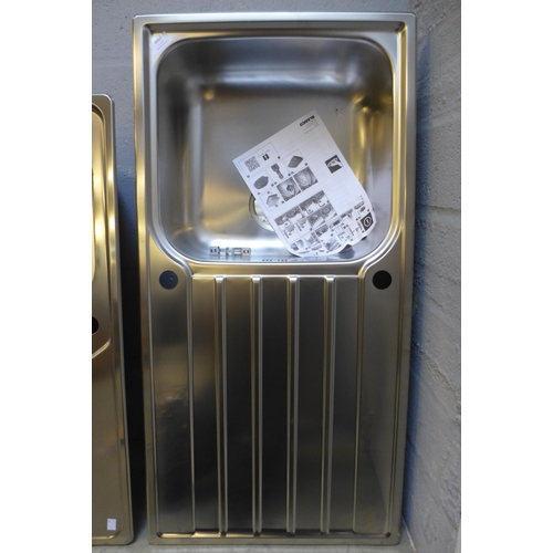 4065 - Blanco 1.0 Stainless Steel Sink With Drainer (552-57) *This lot is subject to VAT