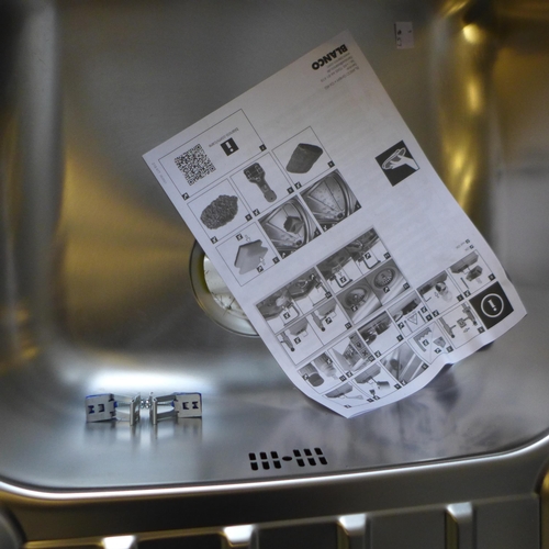 4065 - Blanco 1.0 Stainless Steel Sink With Drainer (552-57) *This lot is subject to VAT