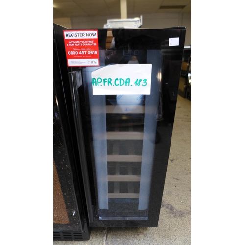 4093 - 2x Mixed 30cm Wine Coolers inc viceroy/CDA ( one door damaged) (552-112, 228) *This lot is subject t... 