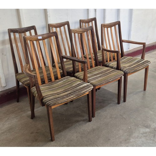 57 - A set of six G-Plan Fresco teak dining chairs