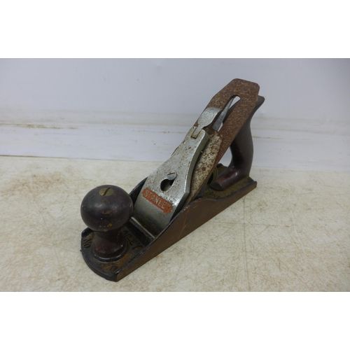 2049 - 3 wood planes including Stanley and Bailey No. 4, Stanley SB3 and one other