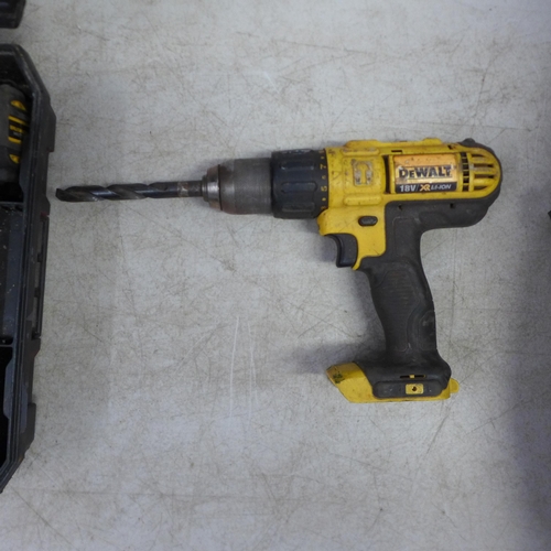 2009 - A quantity of DeWalt equipment including: a Dewalt DCD778 18v drill in case with battery and charger... 