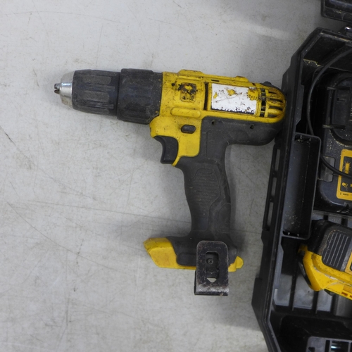 2009 - A quantity of DeWalt equipment including: a Dewalt DCD778 18v drill in case with battery and charger... 