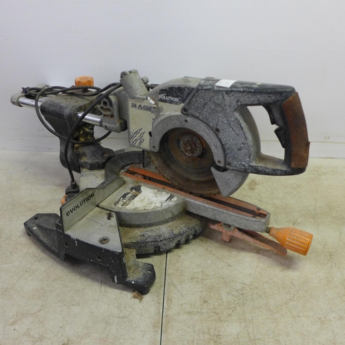 2055 - An Evolution Rage 3 sliding compound mitre saw