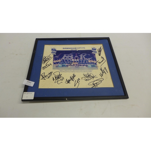 2092 - A signed Birmingham City 2003-2004 football team print