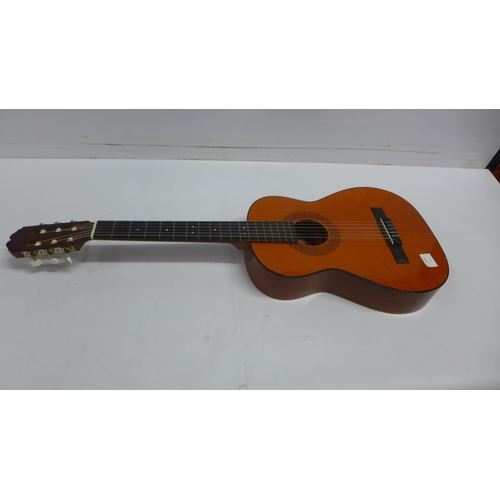 2104 - A Lorenzo 6-string acoustic guitar and an Admira 6-string acoustic guitar with case