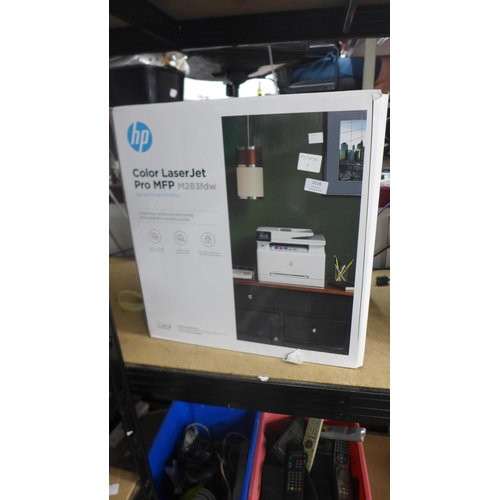 2116 - A HP Colour Laserjet printer Pro MFP M283FDW, unused