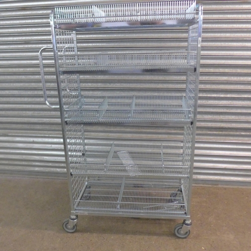 2178 - A stainless steel catering trolley