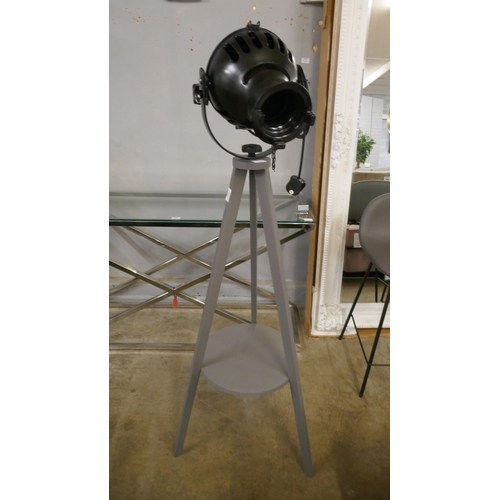 1362 - Upcycled floor standing theatre lamp