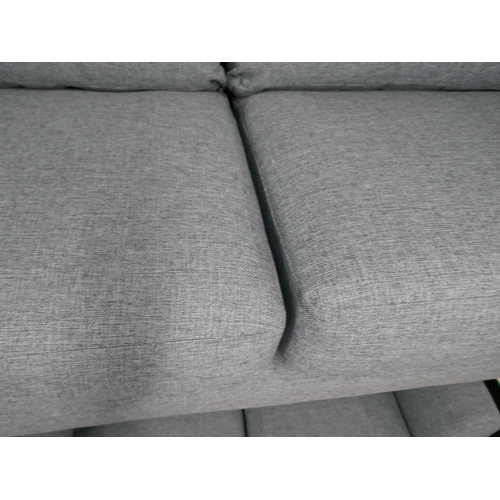 1405 - A teal upholstered three seater sofa and two seater sofa, brand new RRP £948