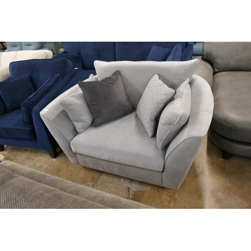 1410 - A Barker & Stonehouse grey upholstered loveseat, brand new RRP £1129