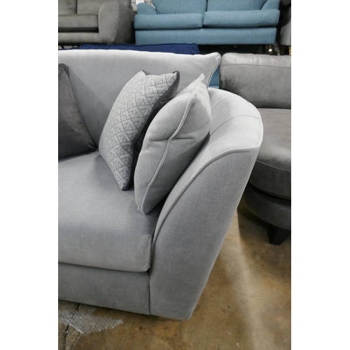 1410 - A Barker & Stonehouse grey upholstered loveseat, brand new RRP £1129