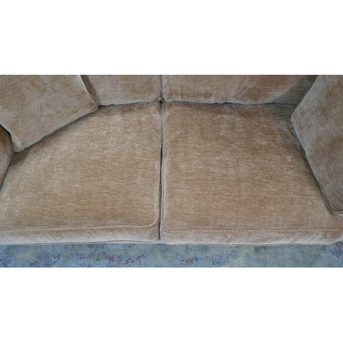 1433 - A Barker and Stonehouse terracotta textured velvet 2.5 seater sofa, brand new RRP £1035