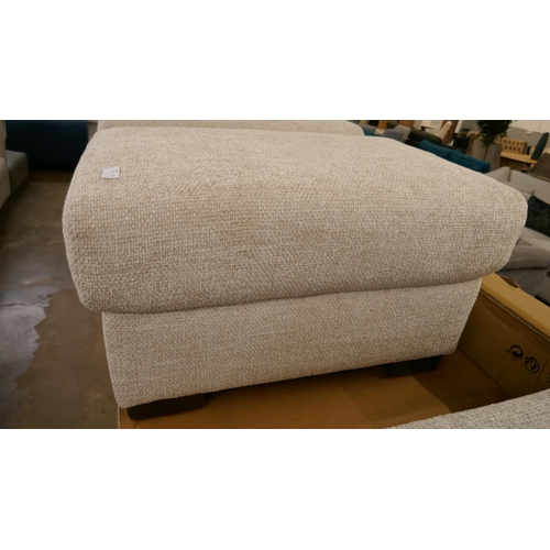 1434 - An oatmeal weave footstool, brand new