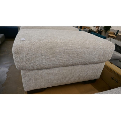 1436 - An oatmeal weave footstool, brand new