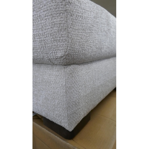 1436 - An oatmeal weave footstool, brand new