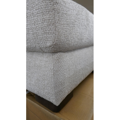 1437 - An oatmeal weave footstool, brand new