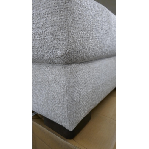 1439 - An oatmeal weave footstool, brand new