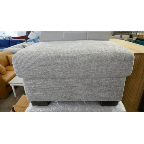 1443 - A silver weave footstool, brand new