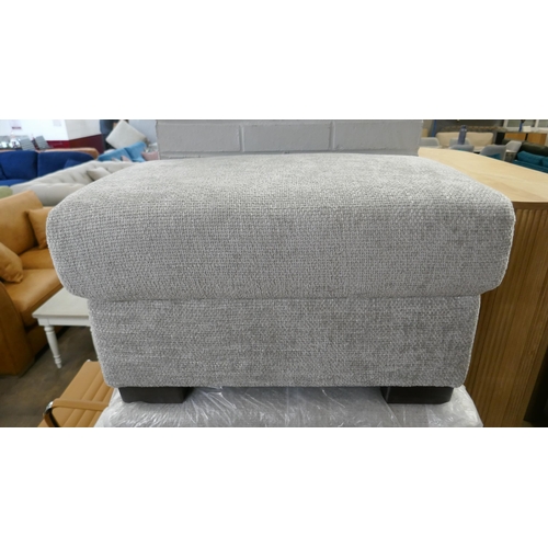 1444 - A silver weave footstool, brand new