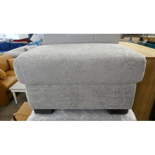 1445 - A silver weave footstool, brand new