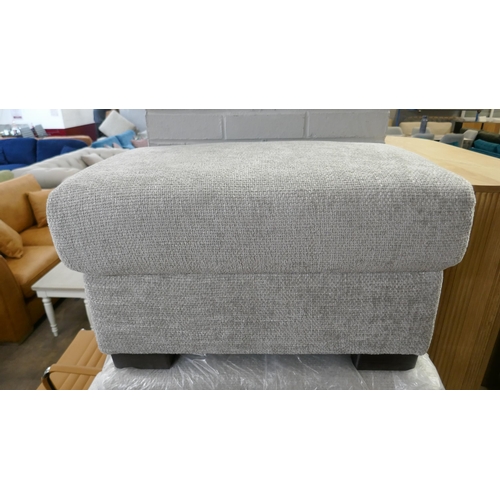 1447 - A silver weave footstool, brand new