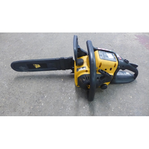 2146B - A JCB CS38 petrol chainsaw, no chain and a Mountfield Multi trim model 24 petrol strimmer   * Police... 