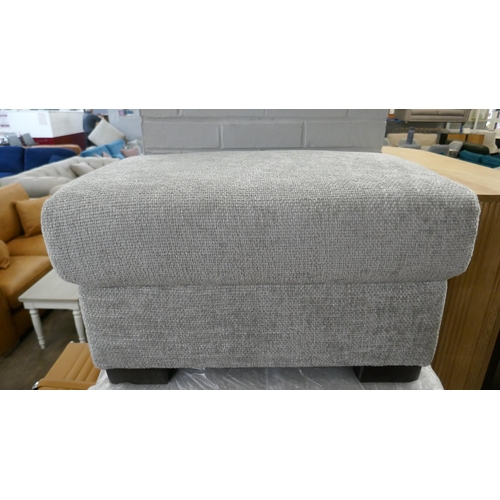 1450 - A silver weave footstool, brand new