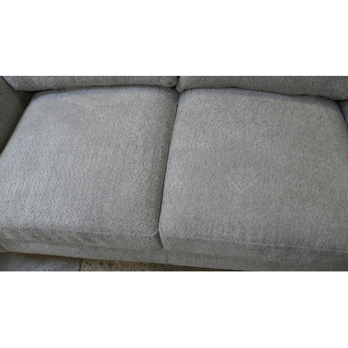 1462 - A grey flecked 2.5 seater sofa and armchair - brand new RRP £1248