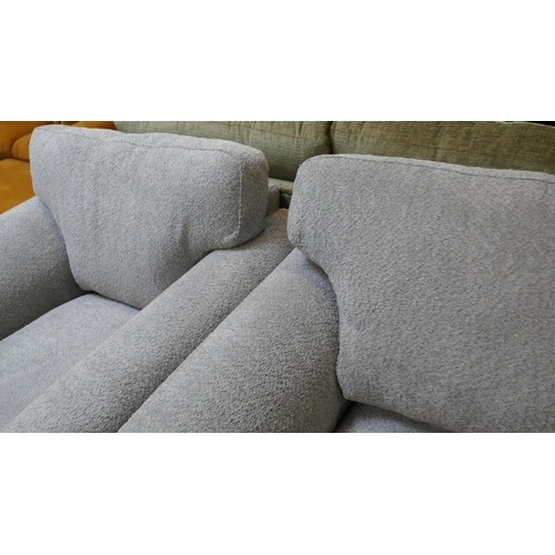 1462 - A grey flecked 2.5 seater sofa and armchair - brand new RRP £1248