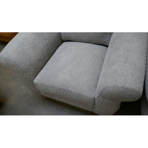 1462 - A grey flecked 2.5 seater sofa and armchair - brand new RRP £1248