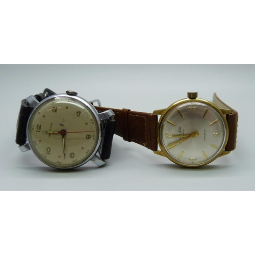 1068 - Two vintage wristwatches; House of Jobin and Mentor