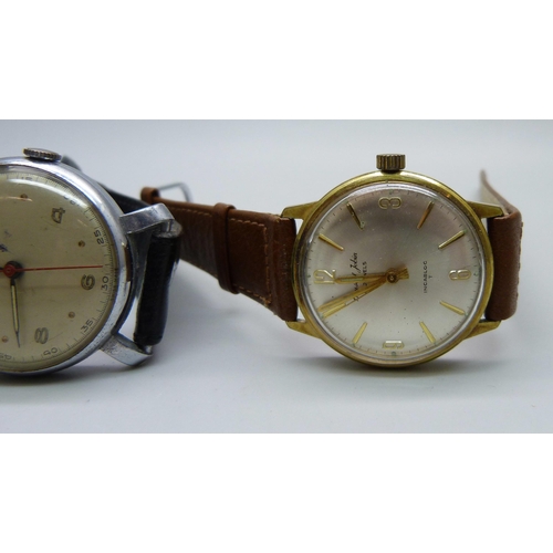 1068 - Two vintage wristwatches; House of Jobin and Mentor