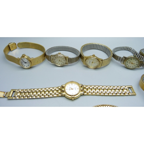 1078 - A collection of lady's wristwatches