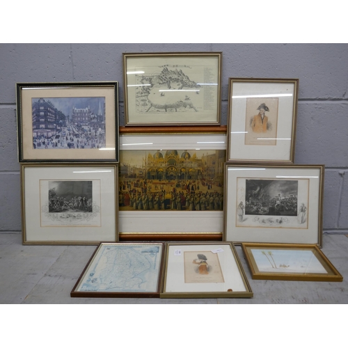 1105 - A collection of framed prints and engravings **PLEASE NOTE THIS LOT IS NOT ELIGIBLE FOR IN-HOUSE POS... 