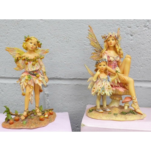 1120 - Seventeen Leonardo collection angel and fairy figures, thirteen boxed