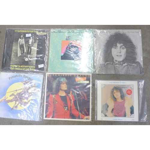 661 - A collection of Marc Bolan and T-Rex records comprising Billy Super Duper red vinyl, Futuristic Drag... 