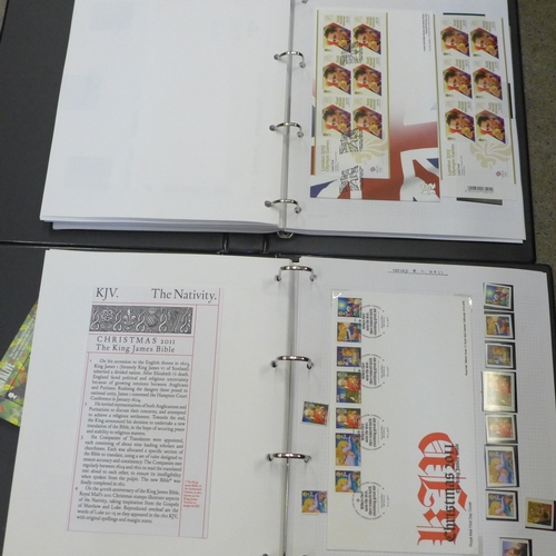 672 - Stamps; Great Britain 2011-2012 collection of commemorative issues in two albums, most issues presen... 